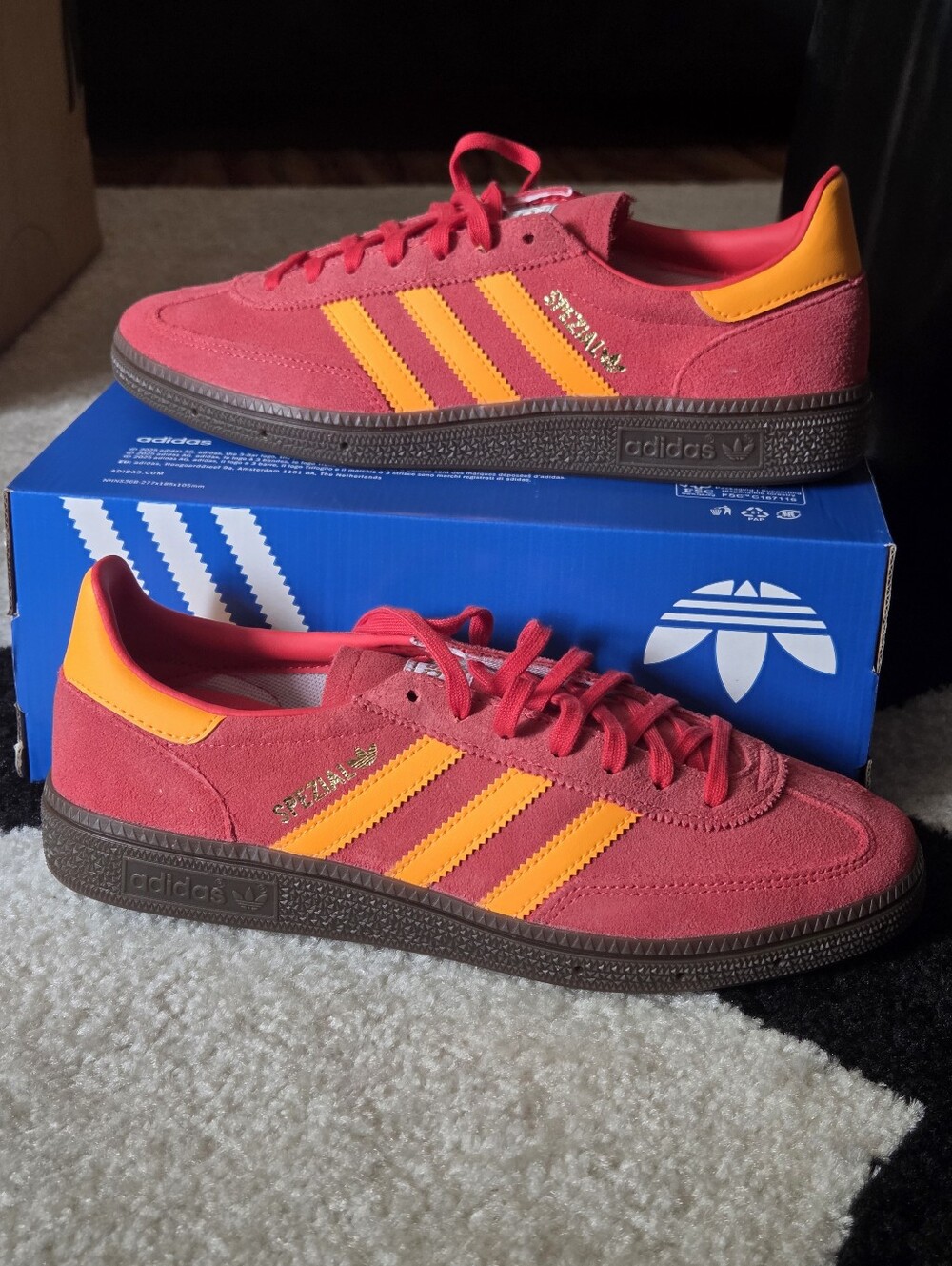 GS ADIDAS HANDBALL SPEZIAL' SEMI LUCID RED/GUM'SNEAKER